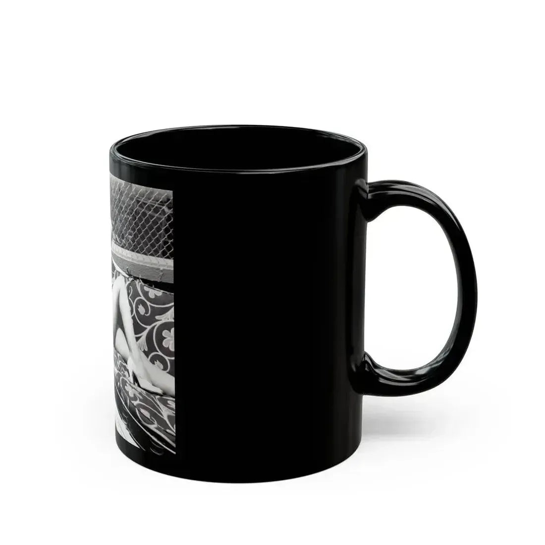 Barbara Nichols #400 (Vintage Female Icon) Black Coffee Mug - Go Mug Yourself