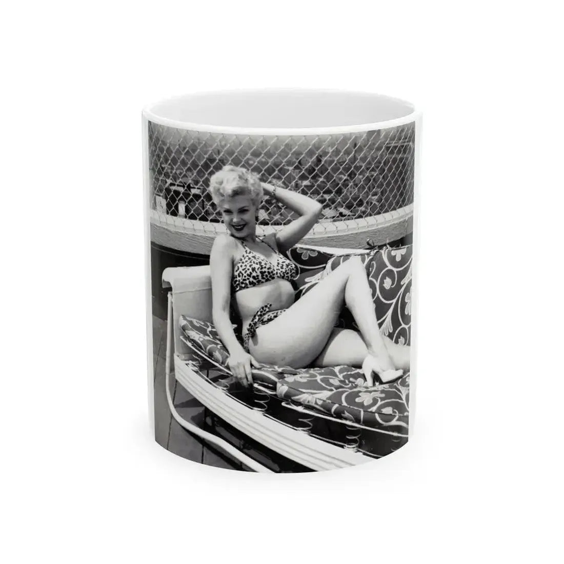 Barbara Nichols #400 (Vintage Female Icon) White Coffee Mug 11oz - Go Mug Yourself