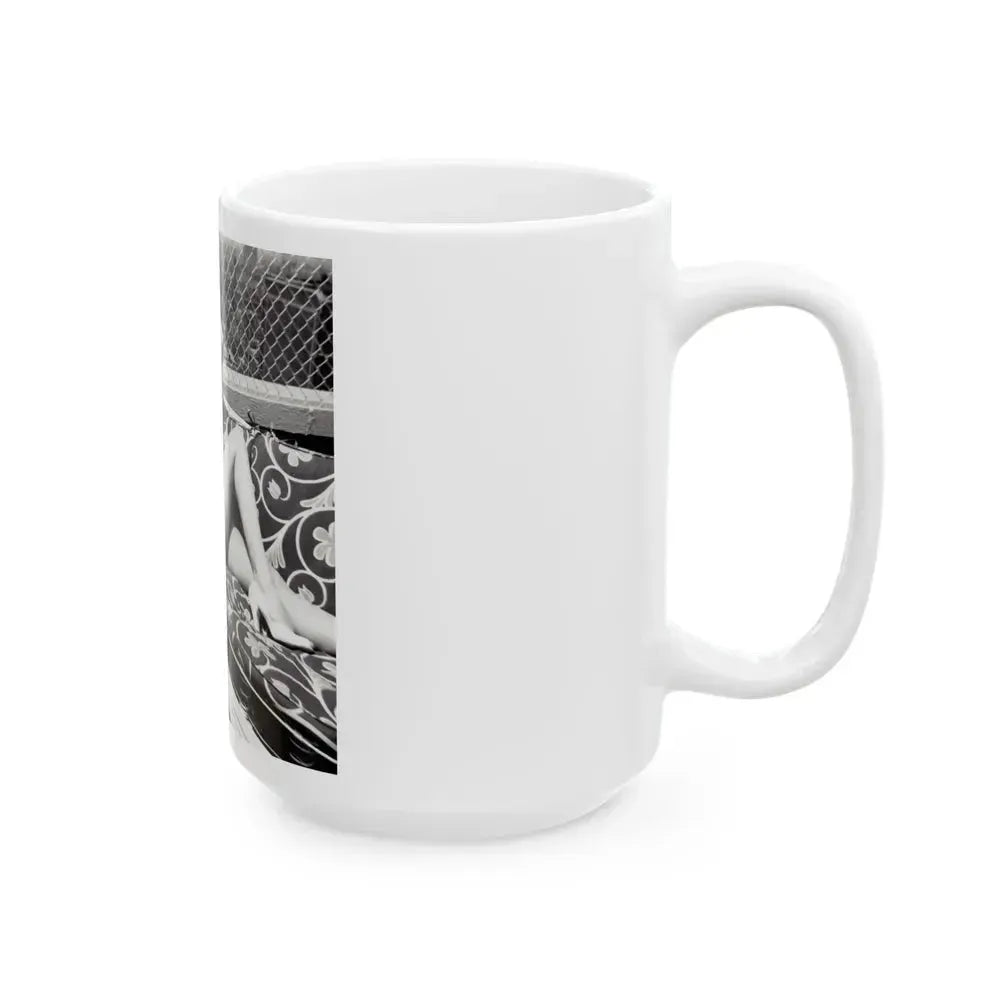 Barbara Nichols #400 (Vintage Female Icon) White Coffee Mug - Go Mug Yourself
