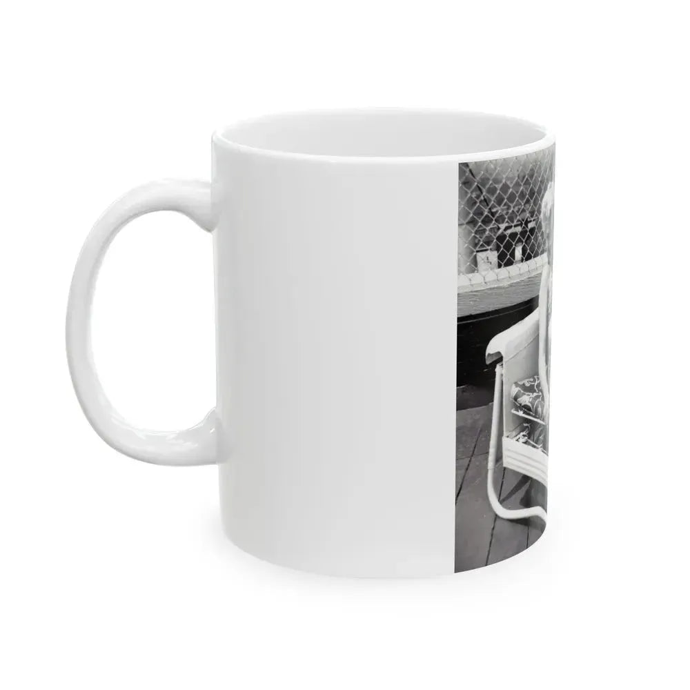 Barbara Nichols #400 (Vintage Female Icon) White Coffee Mug - Go Mug Yourself