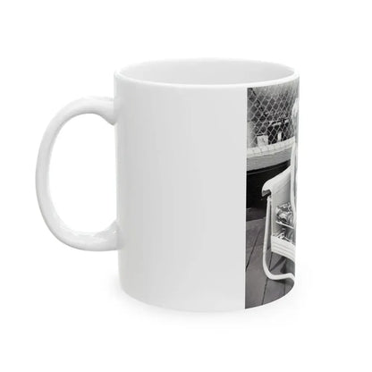 Barbara Nichols #400 (Vintage Female Icon) White Coffee Mug - Go Mug Yourself