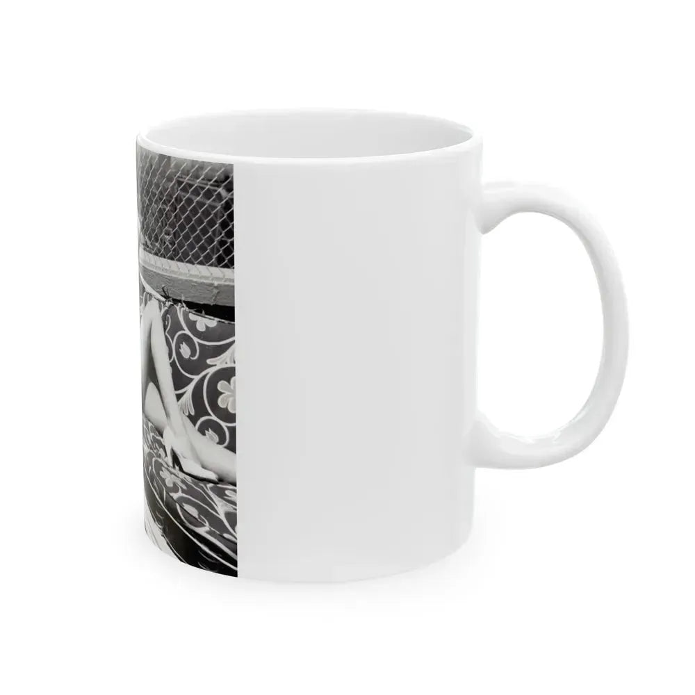 Barbara Nichols #400 (Vintage Female Icon) White Coffee Mug - Go Mug Yourself