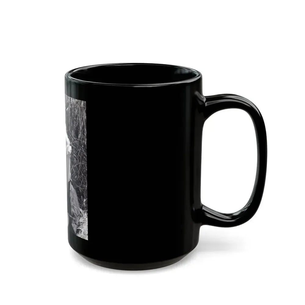 Barbara Nichols #402 (Vintage Female Icon) Black Coffee Mug - Go Mug Yourself