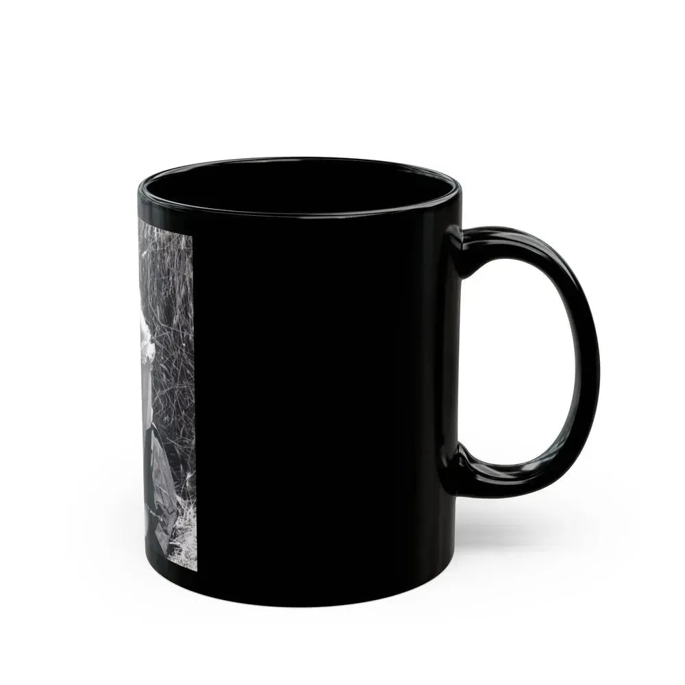 Barbara Nichols #402 (Vintage Female Icon) Black Coffee Mug - Go Mug Yourself