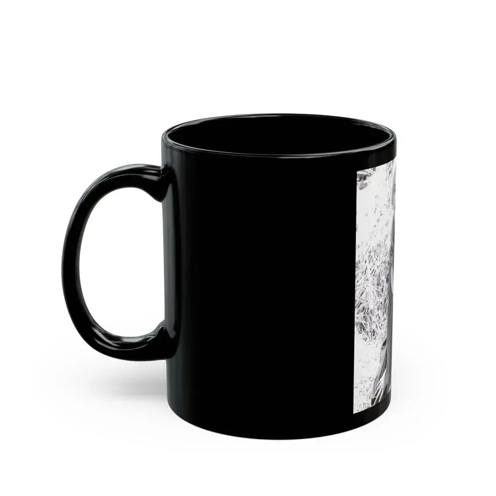 Barbara Nichols #402 (Vintage Female Icon) Black Coffee Mug - Go Mug Yourself