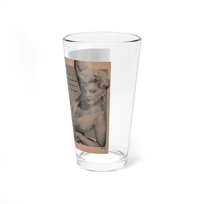Barbara Nichols #417 - Page 7 & 8 of 10 with, 3 B&W Photos & Caption from EYE Digest Mag. April '55 (Vintage Female Icon) Pint Glass 16oz - Go Mug Yourself
