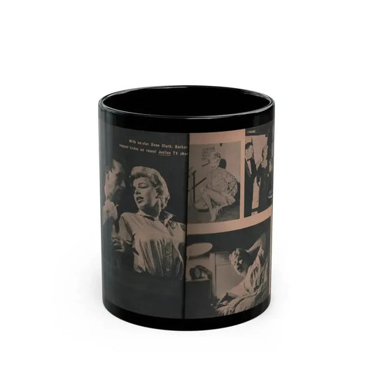 Barbara Nichols #418 -Page 9 & 10 of 10 with, 3 B&W Photos & Caption from EYE Digest Mag. April '55 (Vintage Female Icon) Black Coffee Mug 11oz - Go Mug Yourself