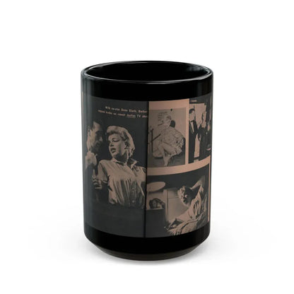 Barbara Nichols #418 -Page 9 & 10 of 10 with, 3 B&W Photos & Caption from EYE Digest Mag. April '55 (Vintage Female Icon) Black Coffee Mug 15oz - Go Mug Yourself