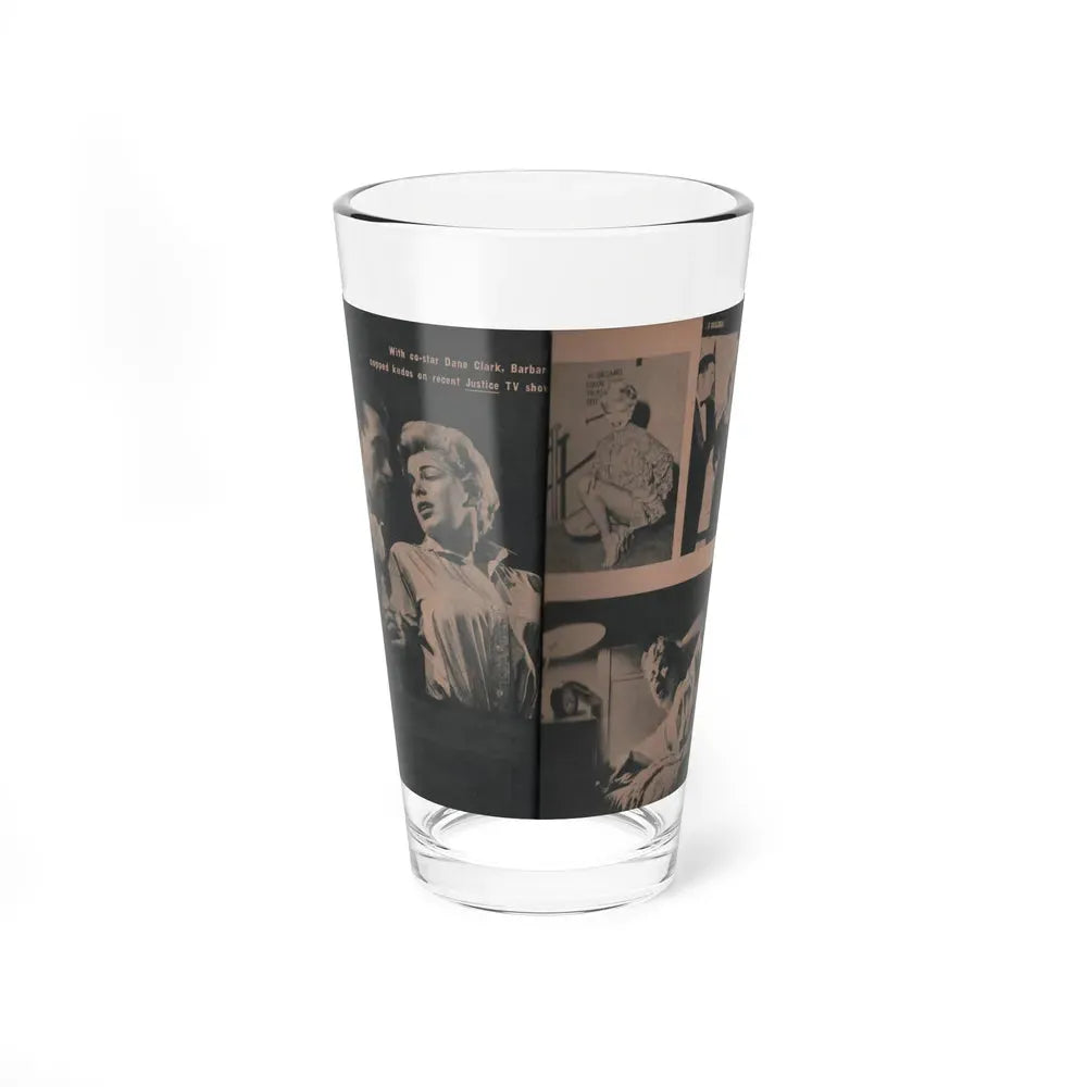 Barbara Nichols #418 -Page 9 & 10 of 10 with, 3 B&W Photos & Caption from EYE Digest Mag. April '55 (Vintage Female Icon) Pint Glass 16oz 16oz - Go Mug Yourself