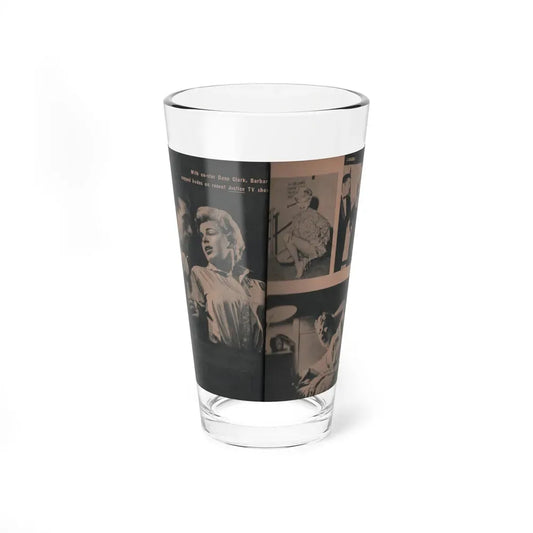Barbara Nichols #418 -Page 9 & 10 of 10 with, 3 B&W Photos & Caption from EYE Digest Mag. April '55 (Vintage Female Icon) Pint Glass 16oz 16oz - Go Mug Yourself