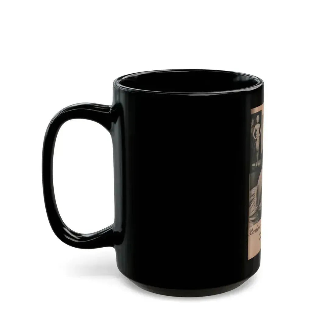 Barbara Nichols #419 - Page 1 of 1 with, 2 B&W Photos from BRIEF Digest Mag. Feb. '54 (Vintage Female Icon) Black Coffee Mug - Go Mug Yourself