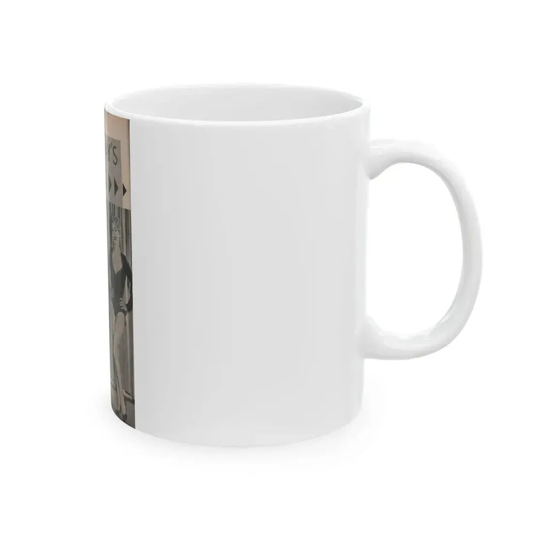 Barbara Nichols #420 - Page 1 of 6 with, 1 B&W Photo & Article from PHOTO Digest Mag. Nov. '53 (Vintage Female Icon) White Coffee Mug - Go Mug Yourself