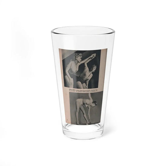 Barbara Nichols #422 - Page 3 of 6 with, 2 B&W Photos & Caption from PHOTO Digest Mag. Nov. '53 (Vintage Female Icon) Pint Glass 16oz 16oz - Go Mug Yourself