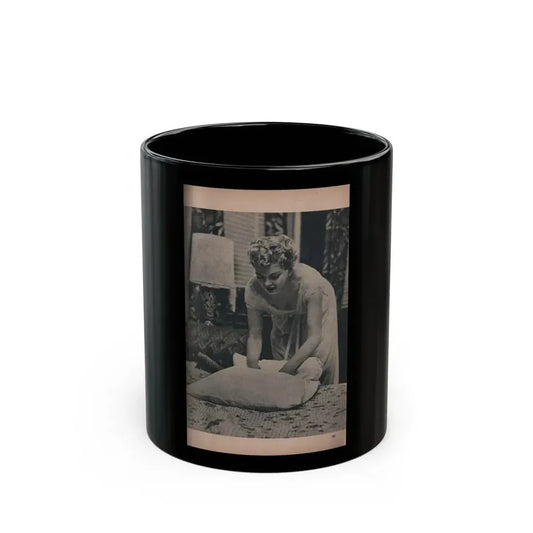 Barbara Nichols #425 - Page 6 of 6 with, 1 B&W Photo from PHOTO Digest Mag. Nov. '53 (Vintage Female Icon) Black Coffee Mug 11oz - Go Mug Yourself
