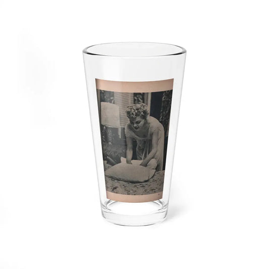 Barbara Nichols #425 - Page 6 of 6 with, 1 B&W Photo from PHOTO Digest Mag. Nov. '53 (Vintage Female Icon) Pint Glass 16oz 16oz - Go Mug Yourself