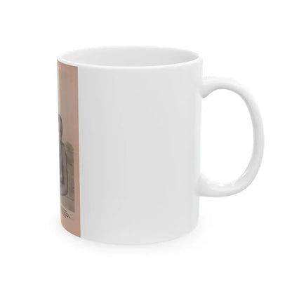 Barbara Nichols #435 - Pin Up Gallery Flyer with, 1 B&W Photo not a Mag. (Vintage Female Icon) White Coffee Mug - Go Mug Yourself
