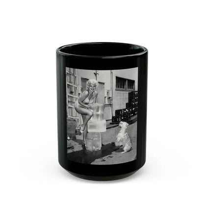 Barbara Nichols #441 (Vintage Female Icon) Black Coffee Mug 15oz - Go Mug Yourself