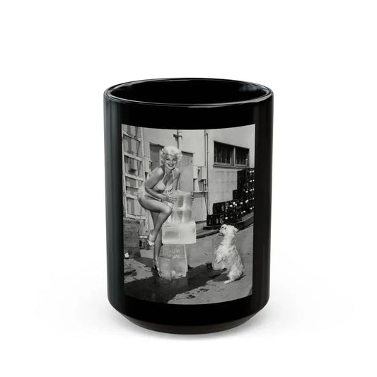 Barbara Nichols #441 (Vintage Female Icon) Black Coffee Mug 15oz - Go Mug Yourself
