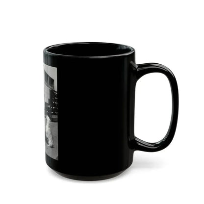 Barbara Nichols #441 (Vintage Female Icon) Black Coffee Mug - Go Mug Yourself