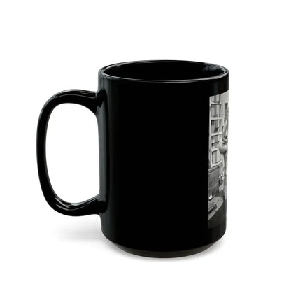 Barbara Nichols #441 (Vintage Female Icon) Black Coffee Mug - Go Mug Yourself