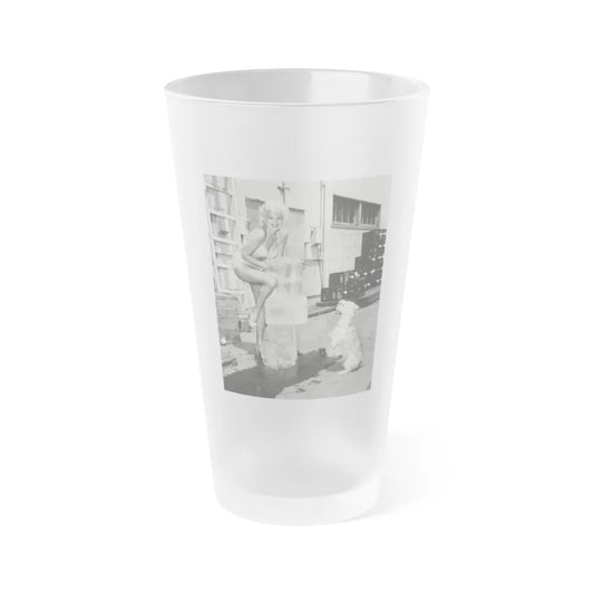 Barbara Nichols #441 (Vintage Female Icon) Frosted Pint Glass 16oz-16oz-Frosted-Go Mug Yourself