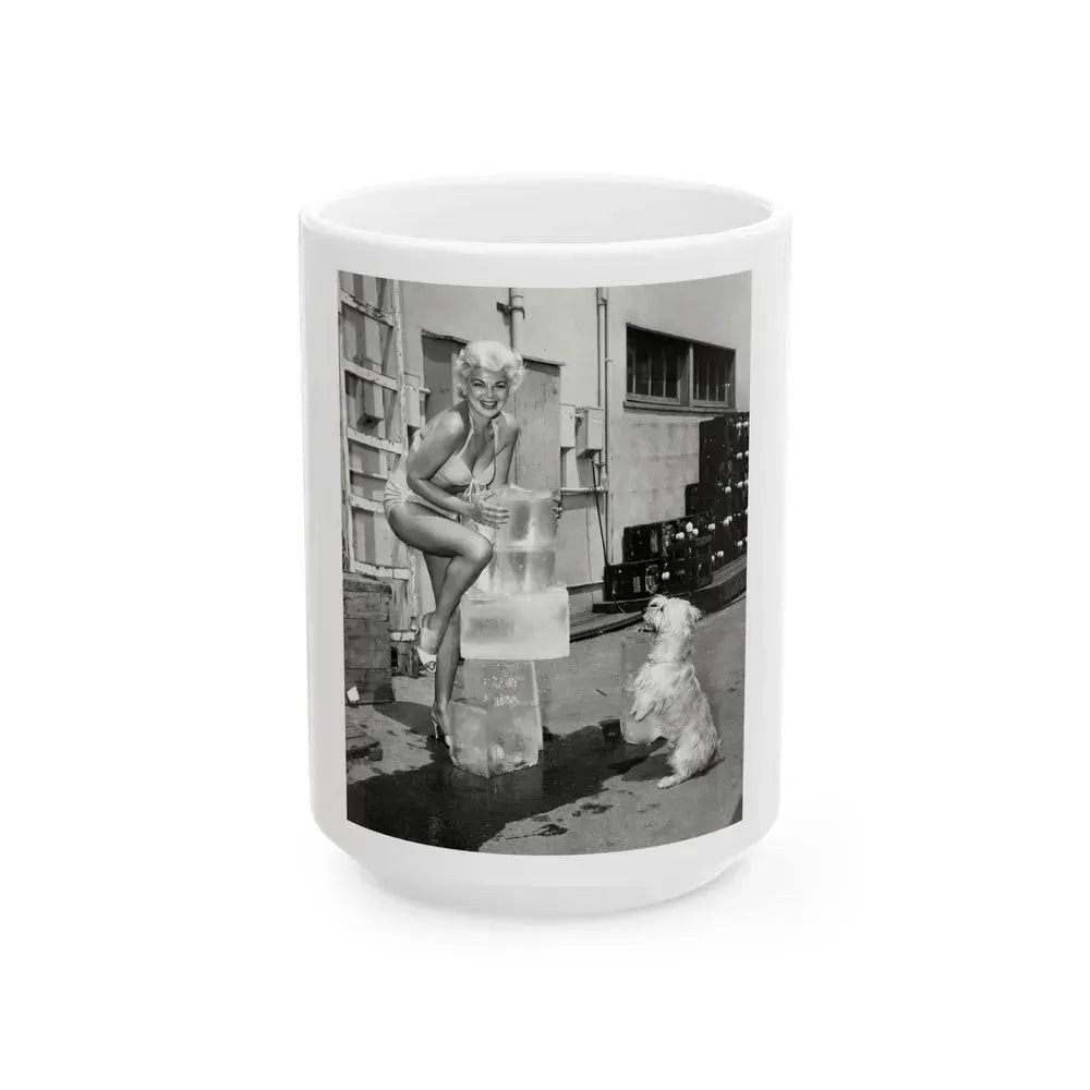 Barbara Nichols #441 (Vintage Female Icon) White Coffee Mug 15oz - Go Mug Yourself