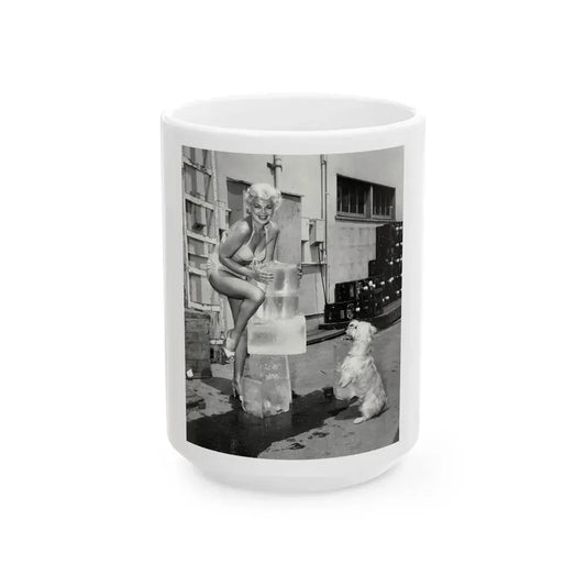 Barbara Nichols #441 (Vintage Female Icon) White Coffee Mug 15oz - Go Mug Yourself