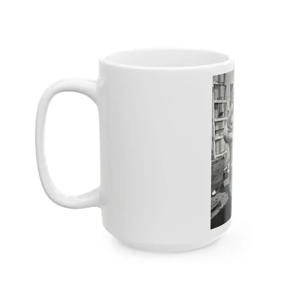 Barbara Nichols #441 (Vintage Female Icon) White Coffee Mug - Go Mug Yourself