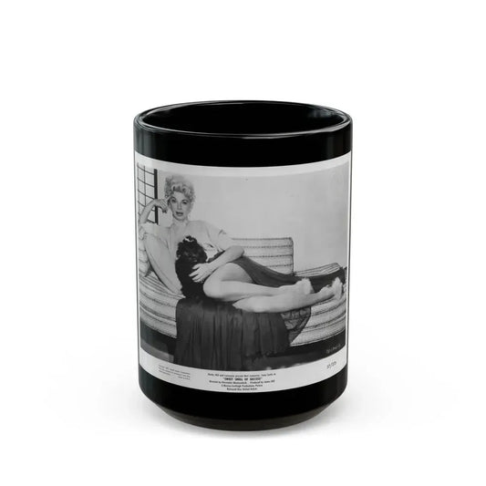 Barbara Nichols #442 (Vintage Female Icon) Black Coffee Mug 15oz - Go Mug Yourself