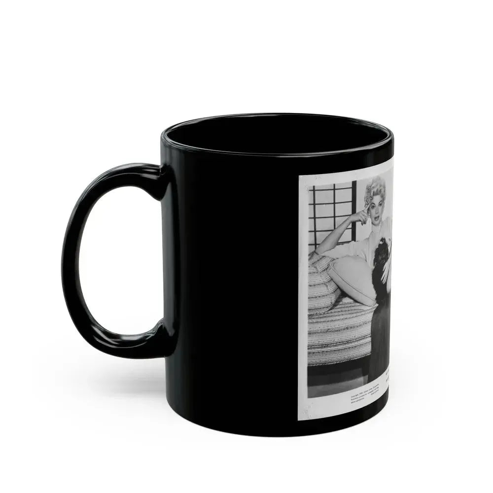 Barbara Nichols #442 (Vintage Female Icon) Black Coffee Mug - Go Mug Yourself