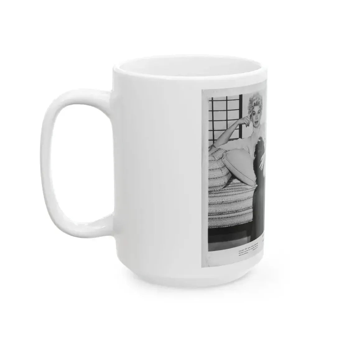 Barbara Nichols #442 (Vintage Female Icon) White Coffee Mug - Go Mug Yourself