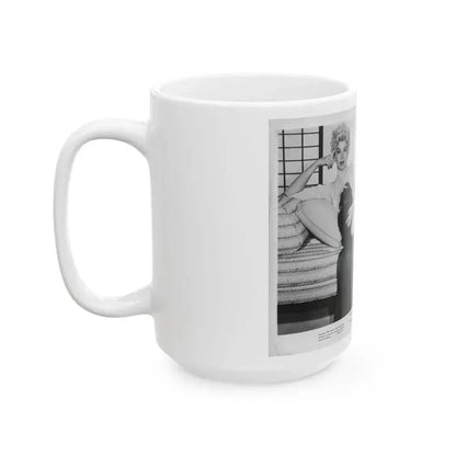 Barbara Nichols #442 (Vintage Female Icon) White Coffee Mug - Go Mug Yourself