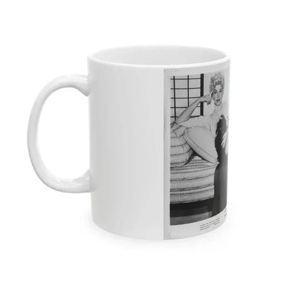 Barbara Nichols #442 (Vintage Female Icon) White Coffee Mug - Go Mug Yourself