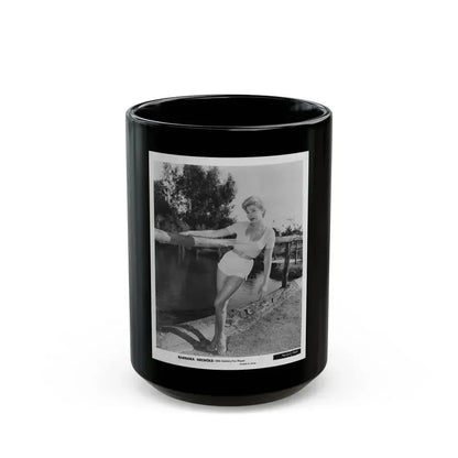 Barbara Nichols #443 (Vintage Female Icon) Black Coffee Mug 15oz - Go Mug Yourself