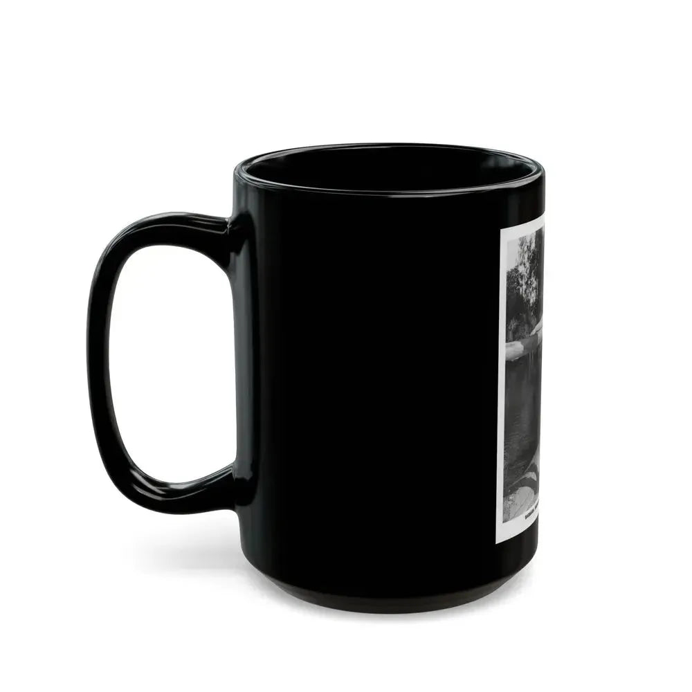 Barbara Nichols #443 (Vintage Female Icon) Black Coffee Mug - Go Mug Yourself