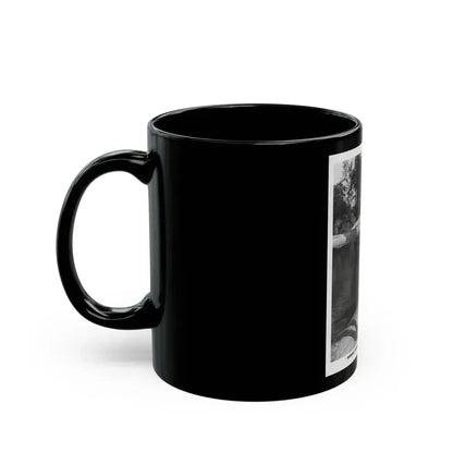 Barbara Nichols #443 (Vintage Female Icon) Black Coffee Mug - Go Mug Yourself