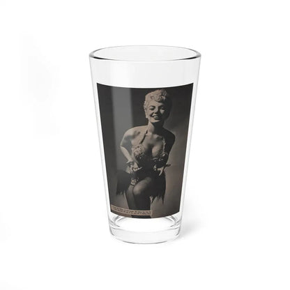 Barbara Nichols #451 - Page 2 of 4 with, 1 B&W Photo & Caption from Sir! Mag. Nov. '52 (Vintage Female Icon) Pint Glass 16oz 16oz - Go Mug Yourself
