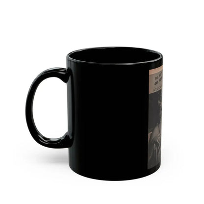 Barbara Nichols #452 - Page 3 of 4 with, 2 B&W Photos & Caption from Sir! Mag. Nov. '52 (Vintage Female Icon) Black Coffee Mug - Go Mug Yourself