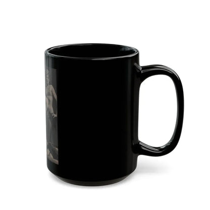 Barbara Nichols #452 - Page 3 of 4 with, 2 B&W Photos & Caption from Sir! Mag. Nov. '52 (Vintage Female Icon) Black Coffee Mug - Go Mug Yourself