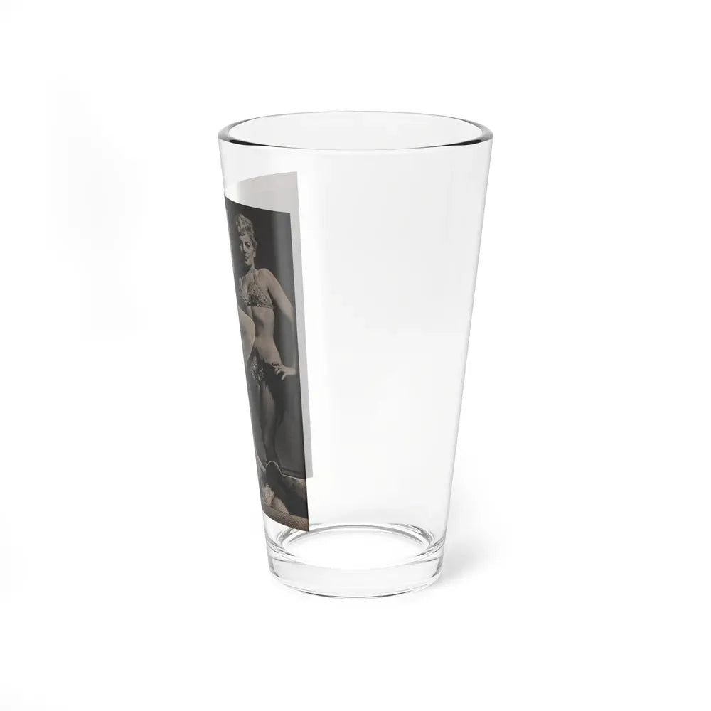 Barbara Nichols #452 - Page 3 of 4 with, 2 B&W Photos & Caption from Sir! Mag. Nov. '52 (Vintage Female Icon) Pint Glass 16oz - Go Mug Yourself