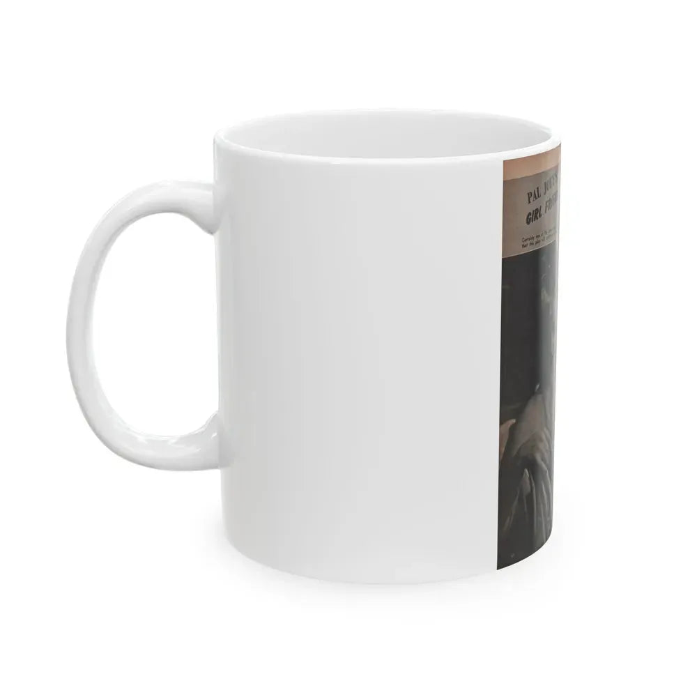 Barbara Nichols #452 - Page 3 of 4 with, 2 B&W Photos & Caption from Sir! Mag. Nov. '52 (Vintage Female Icon) White Coffee Mug - Go Mug Yourself