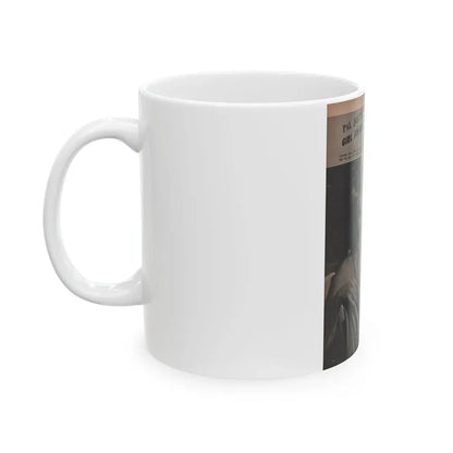 Barbara Nichols #452 - Page 3 of 4 with, 2 B&W Photos & Caption from Sir! Mag. Nov. '52 (Vintage Female Icon) White Coffee Mug - Go Mug Yourself