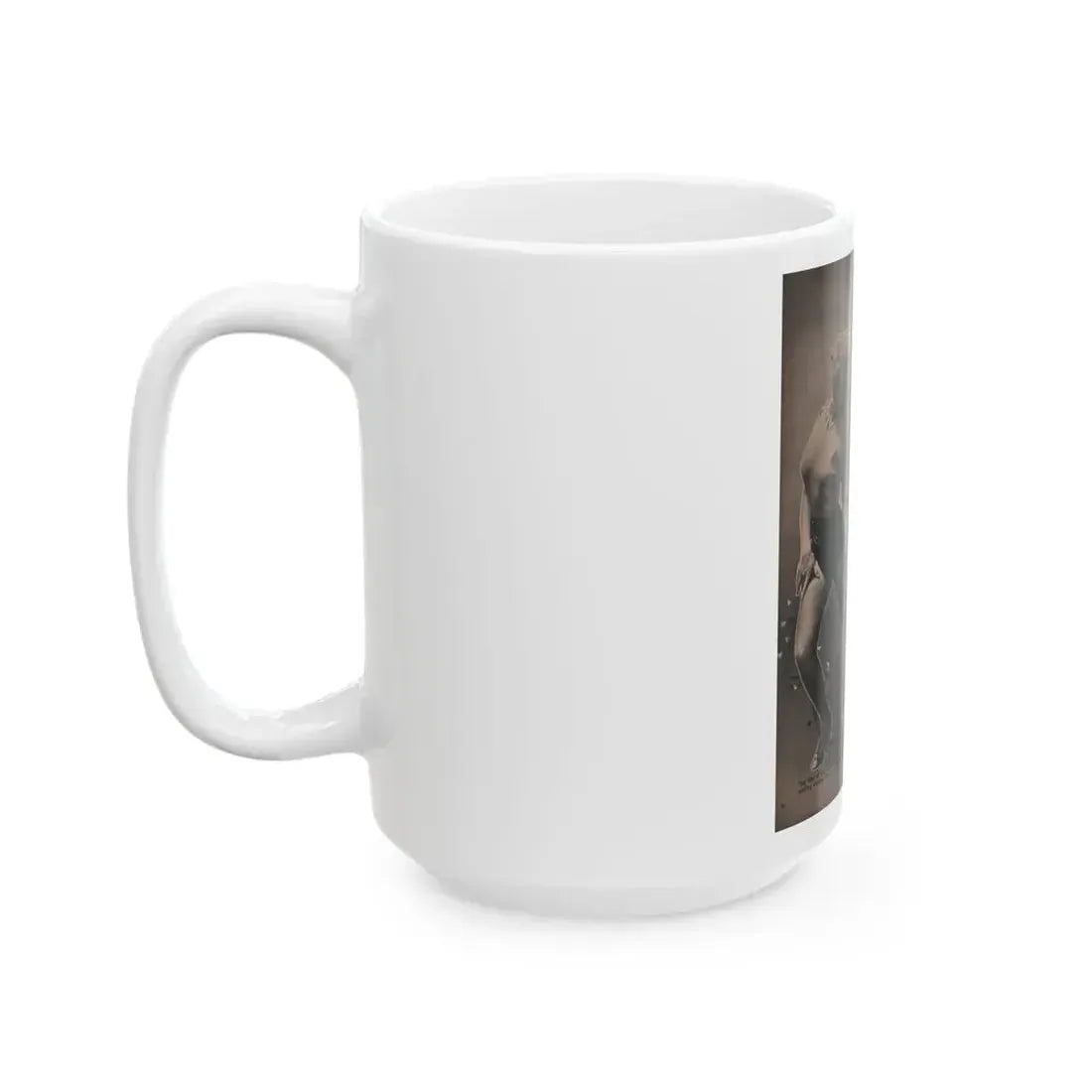 Barbara Nichols #455 - Page 1 of 4 with, 2 B&W Photos & Caption from Sir! Mag. July '55 (Vintage Female Icon) White Coffee Mug - Go Mug Yourself