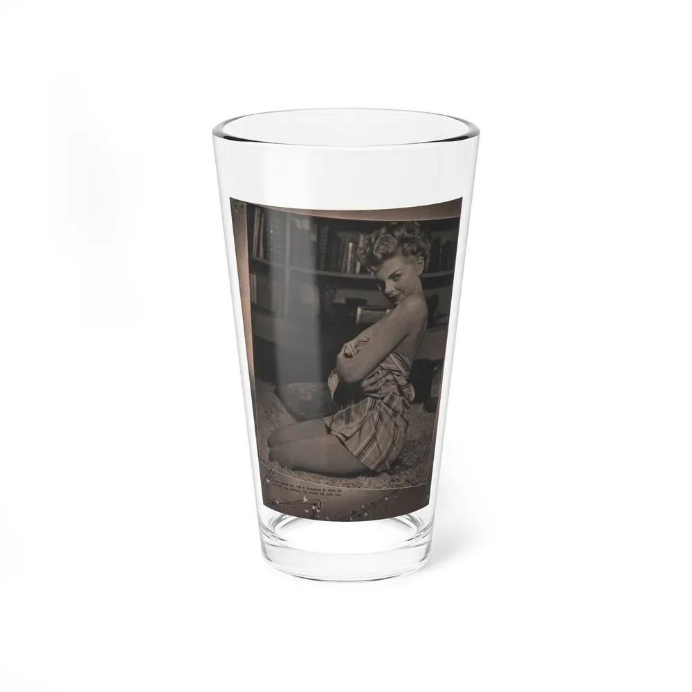 Barbara Nichols #456 - Page 2 of 4 with, 1 B&W Photo & Caption from Sir! Mag. July '55 (Vintage Female Icon) Pint Glass 16oz 16oz - Go Mug Yourself