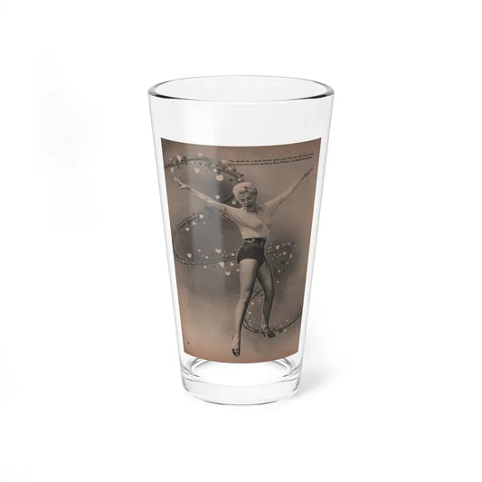 Barbara Nichols #457 - Page 3 of 4 with, 1 B&W Photo & Caption from Sir! Mag. July '55 (Vintage Female Icon) Pint Glass 16oz 16oz - Go Mug Yourself