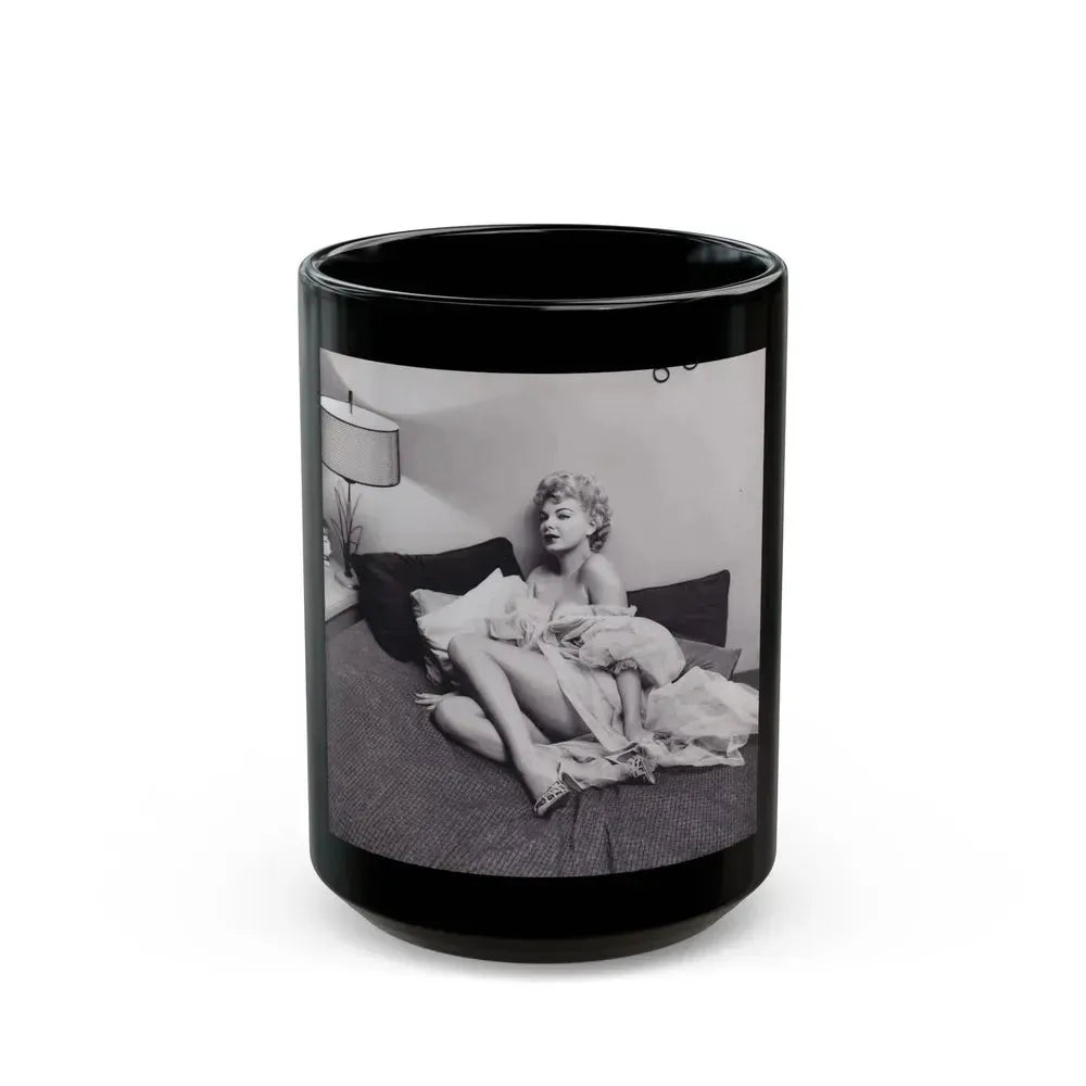 Barbara Nichols #461 (Vintage Female Icon) Black Coffee Mug 15oz - Go Mug Yourself