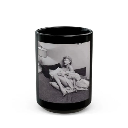 Barbara Nichols #461 (Vintage Female Icon) Black Coffee Mug 15oz - Go Mug Yourself