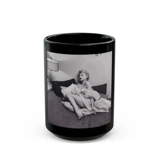 Barbara Nichols #461 (Vintage Female Icon) Black Coffee Mug 15oz - Go Mug Yourself