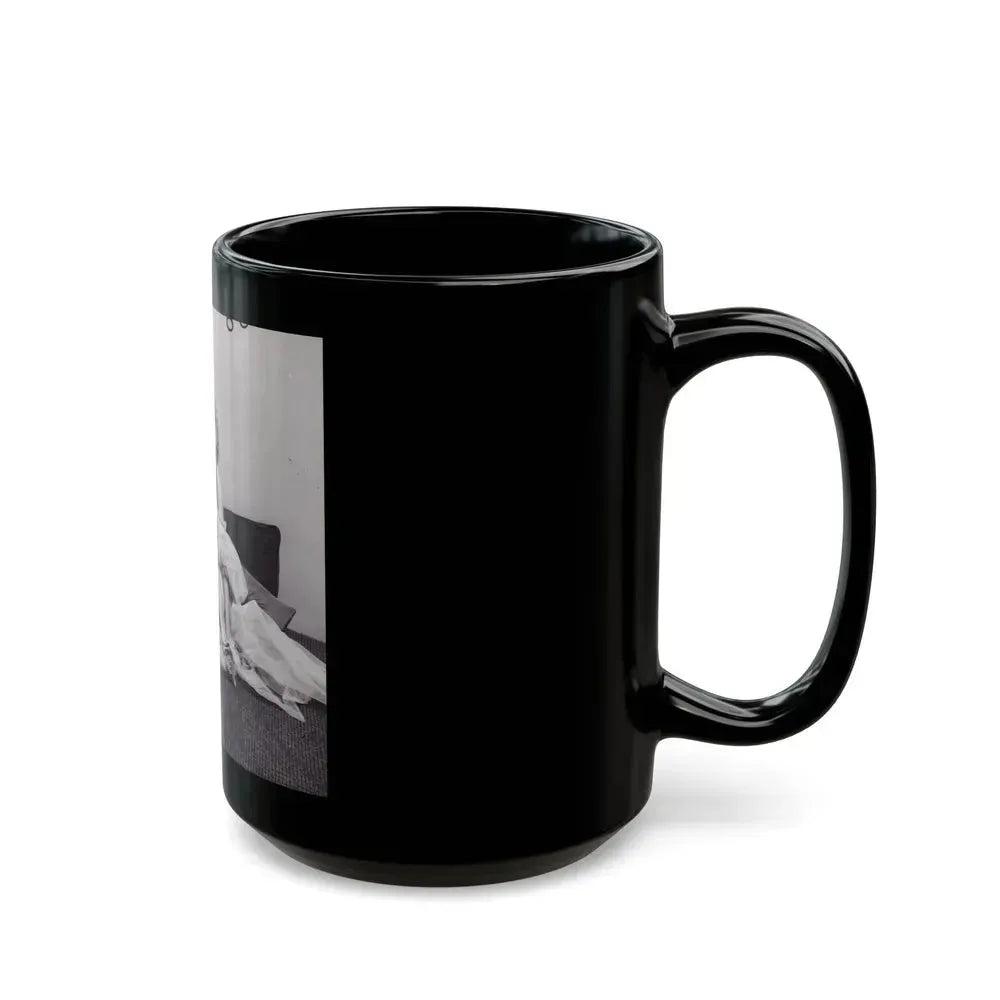 Barbara Nichols #461 (Vintage Female Icon) Black Coffee Mug - Go Mug Yourself