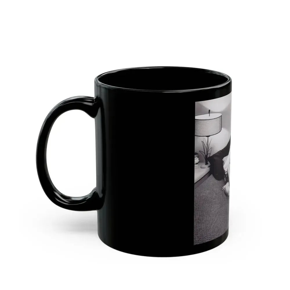 Barbara Nichols #461 (Vintage Female Icon) Black Coffee Mug - Go Mug Yourself